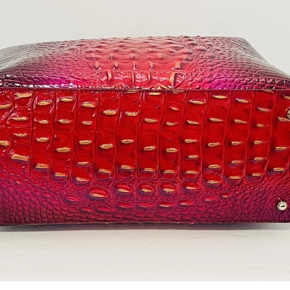 Brahmin Large Duxbury Satchel Ruby Ombre Red Dark Berry 40th Anniversary NWT - Picture 4 of 8